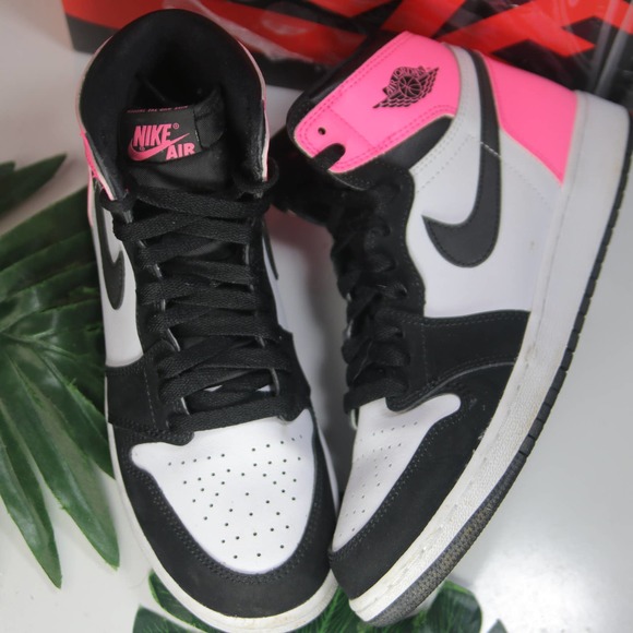 Jordan Shoes - Jordan 1 High Valentines Pink Black White size 6.5youth/8womens/38.5EU 000803